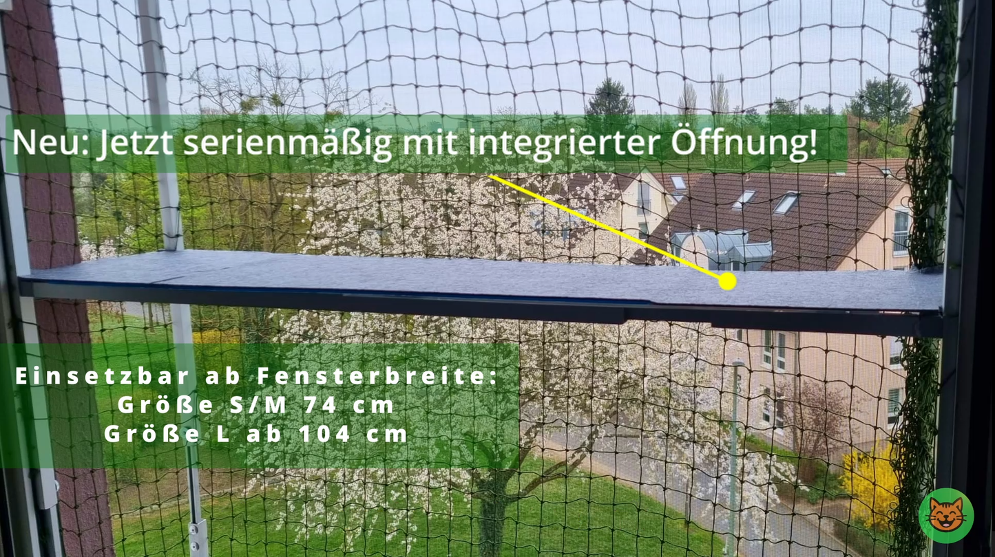 Zweite Ebene für Größenverstellbaren Katzenbalkon