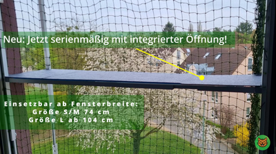 Zweite Ebene für Größenverstellbaren Katzenbalkon